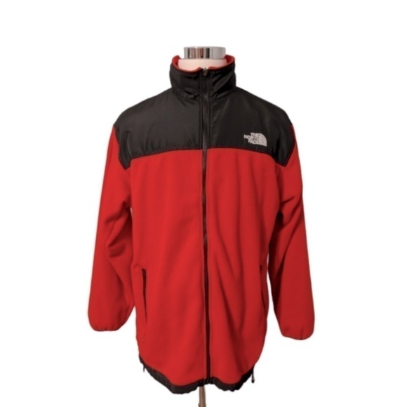Vintage The North Face Gore Tex fleece men’s red and black liner jacket sz small - Picture 6 of 9